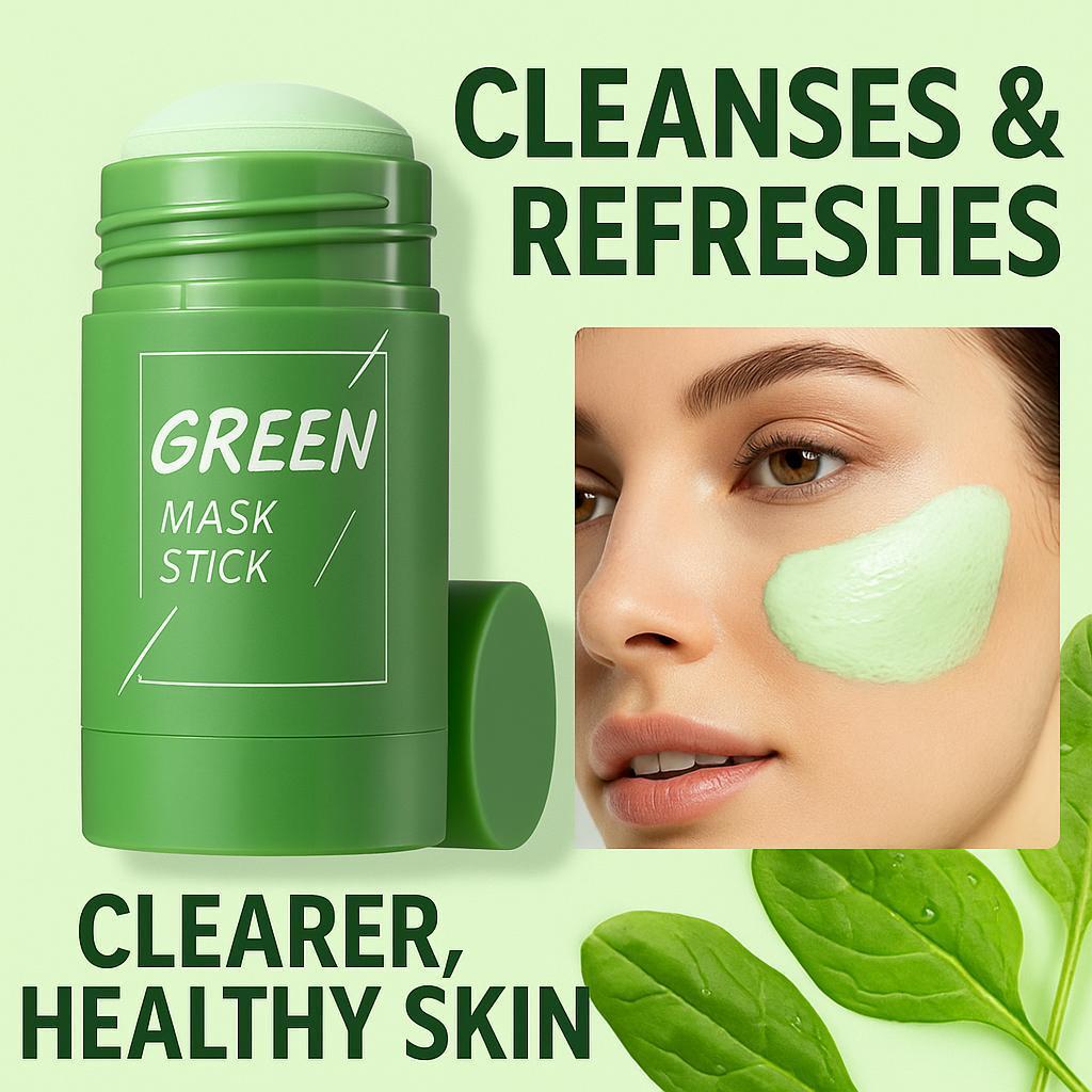 Green Mask Stick -Exfoliator & Dead SkinRemover with Anti-Aging Benefits
