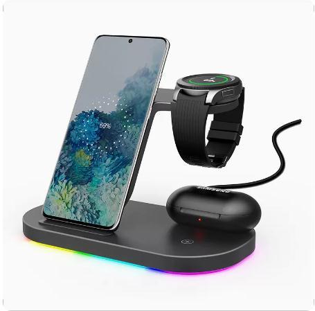 Vertical Wireless Charger Wireless Dock 3in1 Mobile Phone