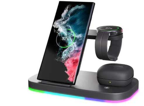 Vertical Wireless Charger Wireless Dock 3in1 Mobile Phone